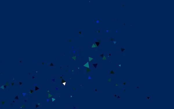 Luminoso Sfondo Vettoriale Blu Con Linee Triangoli — Vettoriale Stock