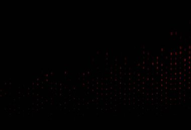 Dolar, USD, ABD ile koyu turuncu vektör deseni. Renkli dijital sembollü soyut illüstrasyon. Kalıp, reklam, broşür ve banka broşürleri için kullanılabilir.