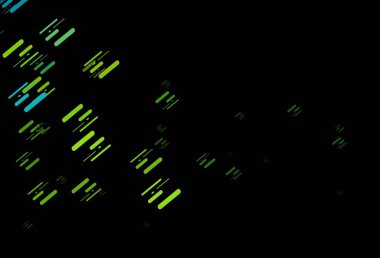 Koyu mavi, sarı vektör arkaplan ve düz çizgiler. Bulanık dekoratif tasarım basit bir şekilde çizgilerle. Web siteleri, iniş sayfaları için desen.
