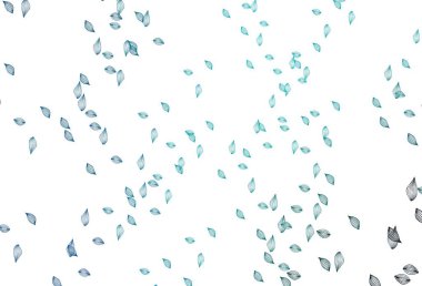 Soyut renkli yapraklarla dekoratif illüstrasyon. Web sitesi için desenli desen. 