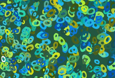 Koyu mavi, diskleri olan sarı vektör dokusu. 