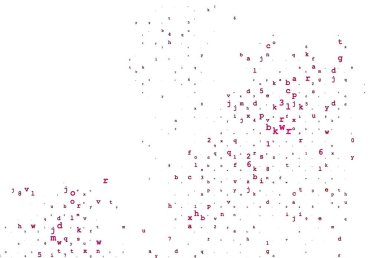 ABC karakterli vektör dokusu. Renkli Latin alfabesiyle soyut illüstrasyon. Üniversite reklamınız için akıllıca bir tasarım..