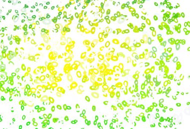 Açık Yeşil, daireli sarı vektör şablonu. 