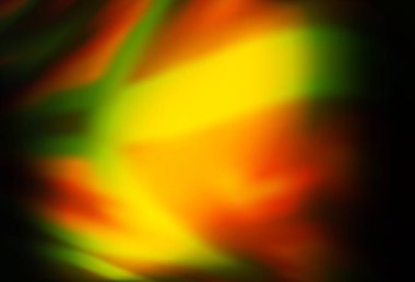 Koyu yeşil, sarı vektör soyut bulanık düzen. Eğilimli zarif, parlak bir çizim. Tasarımlar için arka plan.