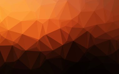 Koyu Turuncu vektör bulanık altıgen şablonu.