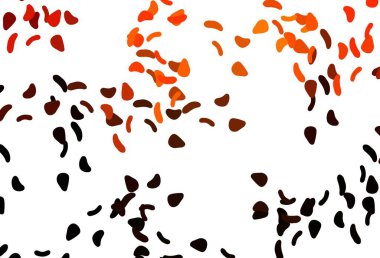 Rastgele şekilli açık turuncu vektör dokusu. Modern tarzda değişen renkli kaotik formlar. Kartvizitiniz için modern tasarım.