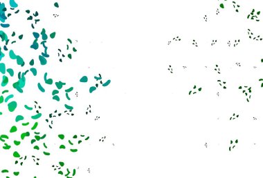 Açık mavi, soyut şekilli yeşil vektör arkaplan. Soyut tarzda rengarenk gradyan şekilleri olan bir resim. Bir cep telefonu için arka plan.