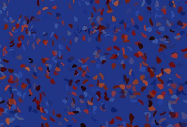 Açık mavi, soyut şekilli kırmızı vektör arkaplanı. Renkli rastgele şekillerle modern soyut illüstrasyon. İşiniz için en iyi akıllı tasarım.