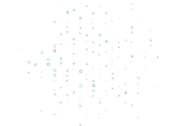 Dikdörtgenli, kare şeklinde hafif BLUE vektör düzeni. Dikdörtgenli soyut gradyan çizimi. Reklamınız, posteriniz, afişiniz için en iyi tasarım.