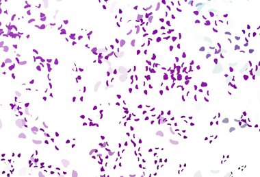 Soyut formlarla açık mor vektör arkaplanı. Rastgele şekillerle soyut tarzda dekoratif tasarım. Duvar kağıtları için zarif tasarım.