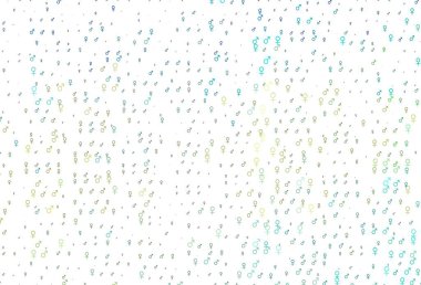 Açık mavi, cinsiyet faktörlü sarı vektör deseni. Renkli cinsiyet sembollü soyut illüstrasyon. Uniseks duvar kağıtları için modern tasarım.