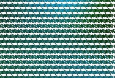 Açık mavi, lamba şekilli yeşil vektör arkaplan. Çağdaş gradyan soyut çizgileri olan çizimler. Markan için yeni kompozisyon.