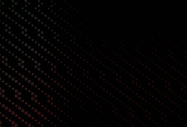 Koyu yeşil, kristalleri ve dikdörtgenleri olan kırmızı vektör deseni. Dikdörtgenli soyut gradyan çizimi. Web siteleri, iniş sayfaları için desen.