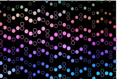 Koyu Çokrenkli, daire şekilli Gökkuşağı vektör düzeni.