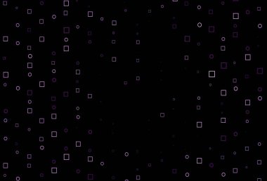 Dikdörtgenleri ve kareleri olan açık mor vektör düzeni. Soyut stil ve dikdörtgenlerle dekoratif tasarım. Terfi için modern şablon.