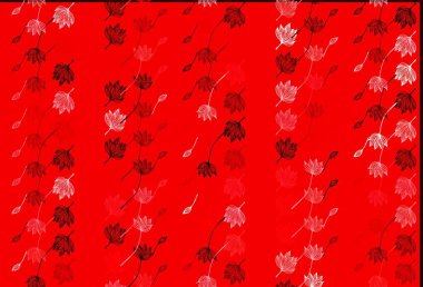 Açık Kırmızı Vektör çizim arkaplanı. Yapraklı doğal dekoratif tasarım. İş tasarımınız için yeni şablon.