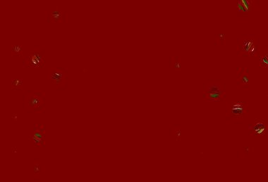 Açık Yeşil, daire şekilli kırmızı vektör düzeni. 