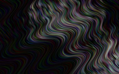 Koyu Gümüş, eğri çizgileri olan gri vektör arkaplanı.