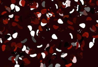 Soyut şekilli açık kırmızı vektör arkaplanı. Modern tarzda değişen renkli kaotik formlar. İşiniz için en iyi akıllı tasarım.