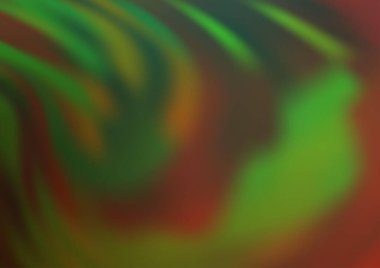 Koyu yeşil, kırmızı vektör bokeh deseni.