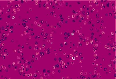 Çember şekilli açık mor vektör düzeni. Bulanık dekoratif tasarım baloncuklu soyut tarzda. Güzel web siteleri için desen.