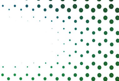 Açık mavi, daireli yeşil vektör şablonu. Parlak renkli soyut çemberlerin olduğu bir resim. Posterler, afişler için tasarım.