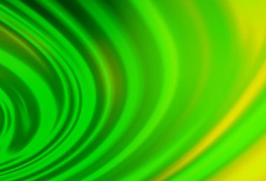 Kabarcık şekilli açık yeşil vektör şablonu. Belirsiz, soyut ve gradyan bir çizim. Arkaplanlar için desenli dalga deseni.