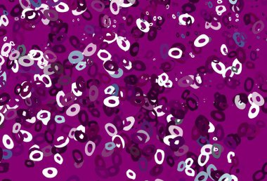 Disklerle vektör dokusu. Doğa tarzında bulanık halkaları olan güzel bir illüstrasyon. İş reklamları için tasarım.