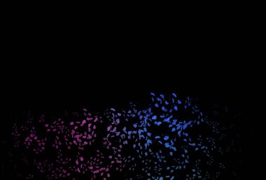 Koyu pembe, kaotik şekilli mavi vektör deseni. Renkli rastgele şekillerle modern soyut illüstrasyon. Web siteniz için basit tasarım.