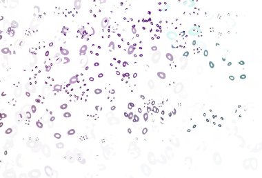 Disklerle vektör dokusu. Doğa tarzında bulanık halkaları olan güzel bir illüstrasyon. İş reklamları için tasarım.