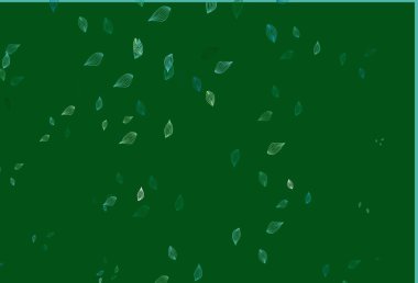 Soyut renkli yapraklarla dekoratif illüstrasyon. Web sitesi için desenli desen.