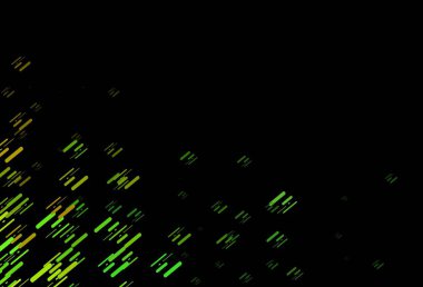 Koyu yeşil, renkli çizgileri olan sarı vektör dokusu. 