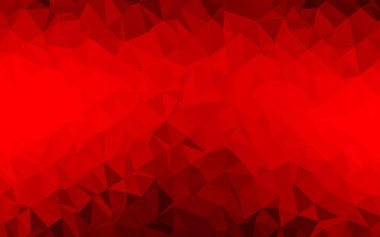 Açık Kırmızı Vektör soyut çokgen düzeni.