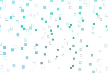 Açık mavi, dikdörtgen biçiminde yeşil vektör dokusu. Dikdörtgenli soyut gradyan çizimi. Terfi için modern şablon.