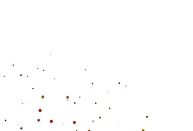 Açık yeşil, daire şekilli sarı vektör düzeni. Soyut arka planda bulanık kabarcıklar ve renkli gradyan. Suyun deseni, yağmur damlaları.