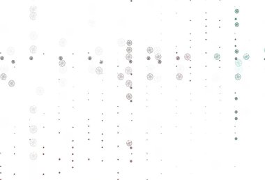 Parlak kar taneleriyle soyut vektör düzeni. Buz kristalleri ile modern geometrik soyut çizim. Reklamınız, posteriniz, afişiniz için yeni yıl tasarımı.