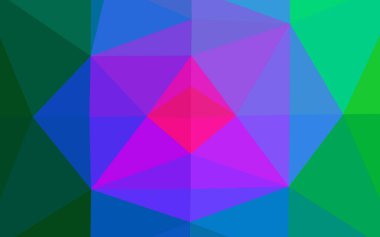 Koyu renk, Gökkuşağı vektörü soyut mozaik desen. Gradyanı olan belirsiz bir soyut çizim. Tasarımınız için yeni doku.