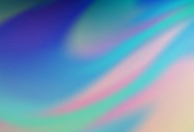 Açık BLUE vektörü parlak şablonu bulanıklaştırdı. Eğilimli zarif, parlak bir çizim. Tasarımının yeni yolu.