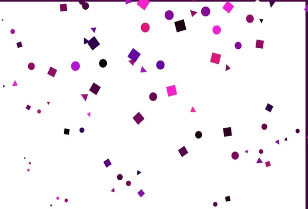 Светло Розовая Векторная Текстура Стиле Поли Кругами Кубиками Иллюстрация Набором — стоковый вектор