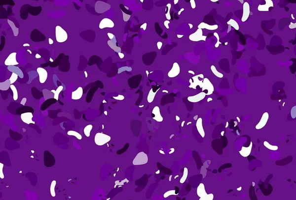 浅紫色矢量模板与孟菲斯形状 装饰设计的抽象风格与随机形式 商务名片的现代设计 — 图库矢量图片
