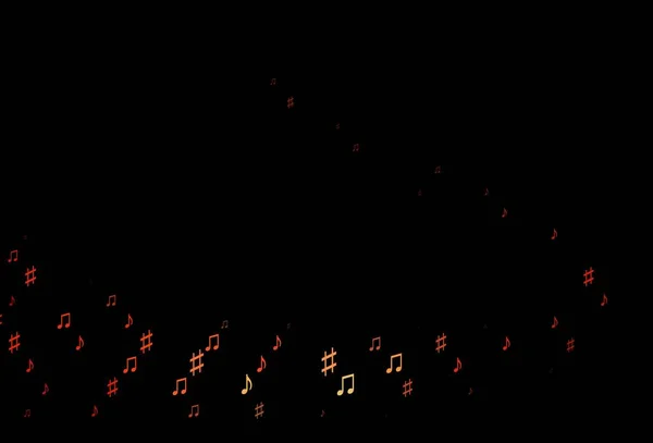抽象的な音楽記号のベクトル背景です 音楽の形をした抽象的なスタイルで装飾的なデザイン ファッション雑誌のテンプレート — ストックベクタ
