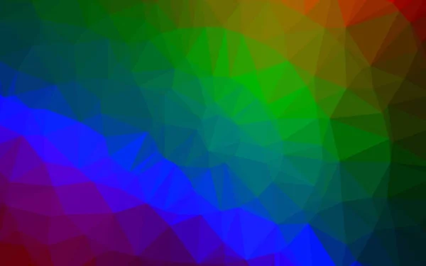 Multicolor Vector Triangle Mosaic Texture — Vector de stock