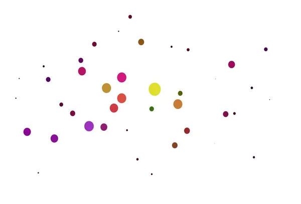 Light Multicolor Szivárvány Vektor Háttér Buborékok Csillogó Absztrakt Illusztráció Elmosódott — Stock Vector