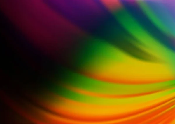Multicolore Scuro Vettore Arcobaleno Sfocato Brillare Sfondo Astratto Elegante Illustrazione — Vettoriale Stock