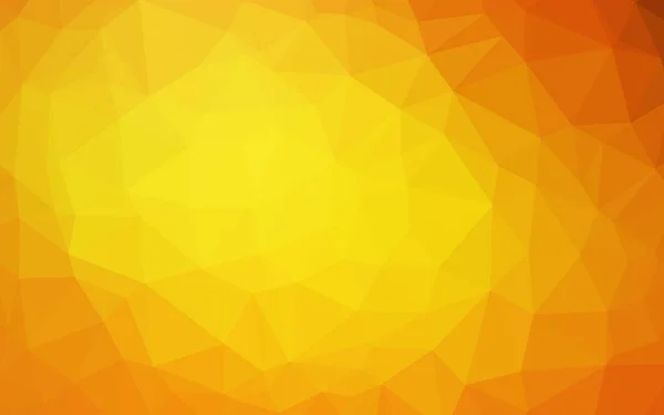 Light Orange Vetor Abstrato Textura Poligonal — Vetor de Stock