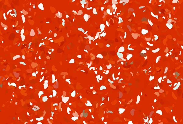 Fond Vectoriel Orange Clair Aux Formes Abstraites Formes Chaotiques Colorées — Image vectorielle