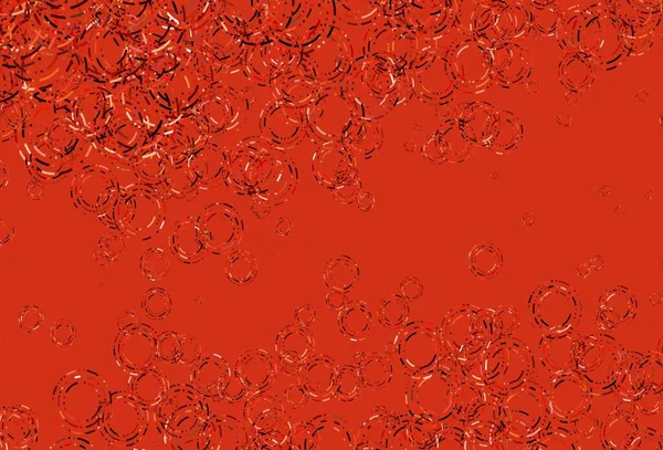 Светло Красный Векторный Фон Пузырями Красивая Цветная Иллюстрация Размытыми Кругами — стоковый вектор