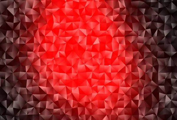 Dunkelroter Vektor Verschwommenes Dreiecksmuster Geometrische Illustration Origami Stil Mit Farbverlauf — Stockvektor