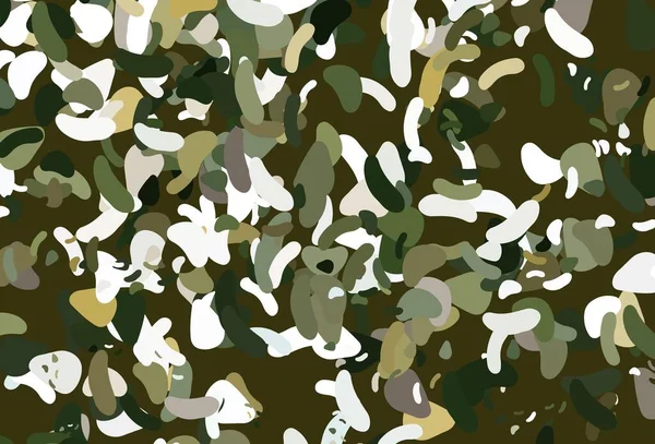 Vert Clair Fond Vectoriel Jaune Avec Des Formes Abstraites Illustration — Image vectorielle