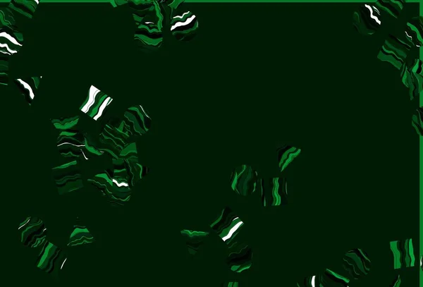 Светло Зеленый Вектор Искушают Кристаллами Кругами Скворечниками Круги Линии Ромб — стоковый вектор